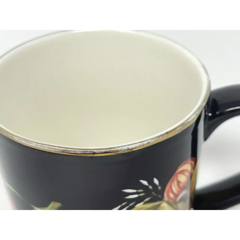 Williams Sonoma Harvest Pumpkin Coffee Cup Mug 4” Autumn Thanksgiving